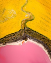 Pink Lake - Australia - Drone photo