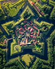 Vesting Bourtange - The Netherlands - Drone photo