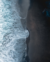 Manapany beach - La Réunion (France) - Drone photo