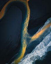 Glacial river - Iceland - Drone photo