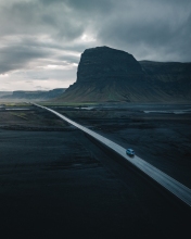 Lómagnúpur road  - Iceland - Drone photo