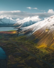 Grundarfjarðarbær mountains  - Iceland - Drone photo
