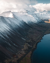 Grundarfjarðarbær mountains  - Iceland - Drone photo