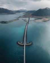 Kolgrafarfjörður road  - Iceland - Drone photo