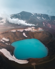Krafla crater  - Iceland - Drone photo