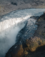 Dettifoss waterfall - Iceland - Drone photo