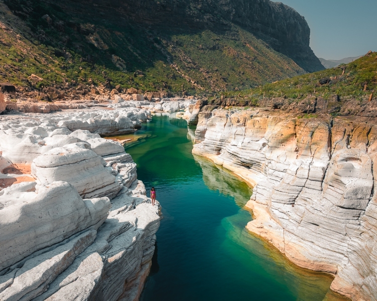 Kaleesan white canyon - Socotra - Drone trip