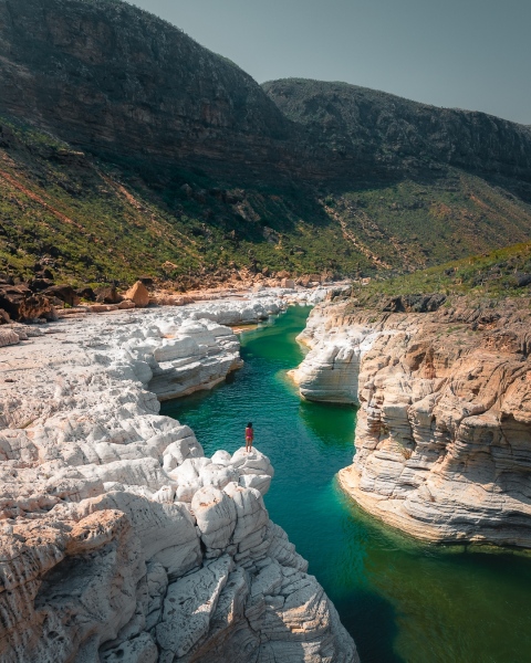 Kaleesan white canyon - Socotra - Drone trip