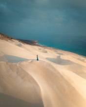 Sand dunes - Arher, Socotra - Drone photo