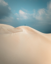 Sand dunes - Arher, Socotra - Drone photo