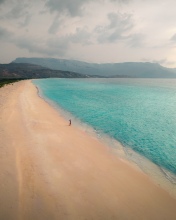 Golden beach - Shoab, Socotra - Drone photo